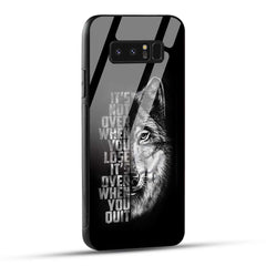 Samsung Galaxy Note 8 Back Cover Motivational Positive Quote Printed Glass Case