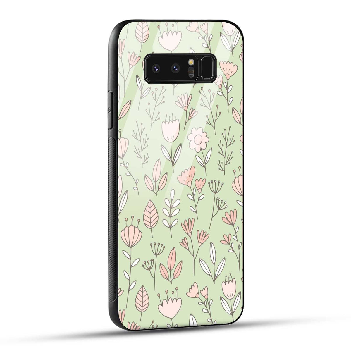 Samsung Galaxy Note 8 Back Cover Flower Art Printed Glass Case