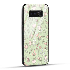 Samsung Galaxy Note 8 Back Cover Flower Art Printed Glass Case