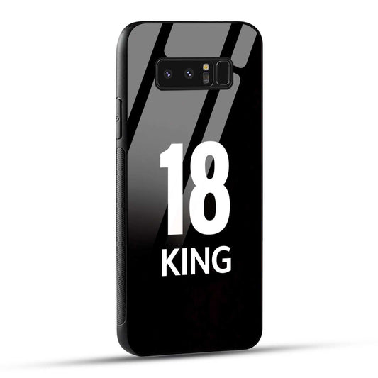 Samsung Galaxy Note 8 King number 18 Printed Glass Case