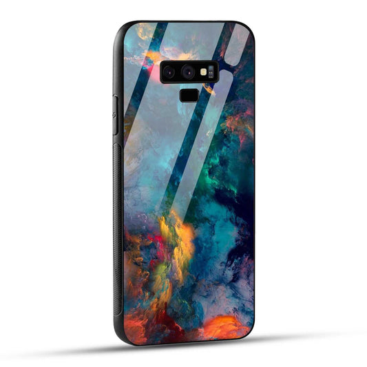 Samsung Galaxy Note 9 Back Cover Abstract Color Printed Glass Case