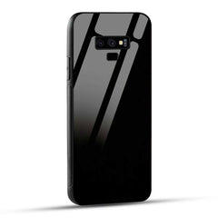 Samsung Galaxy Note 9 Back Cover Solid Black Printed Glass Case