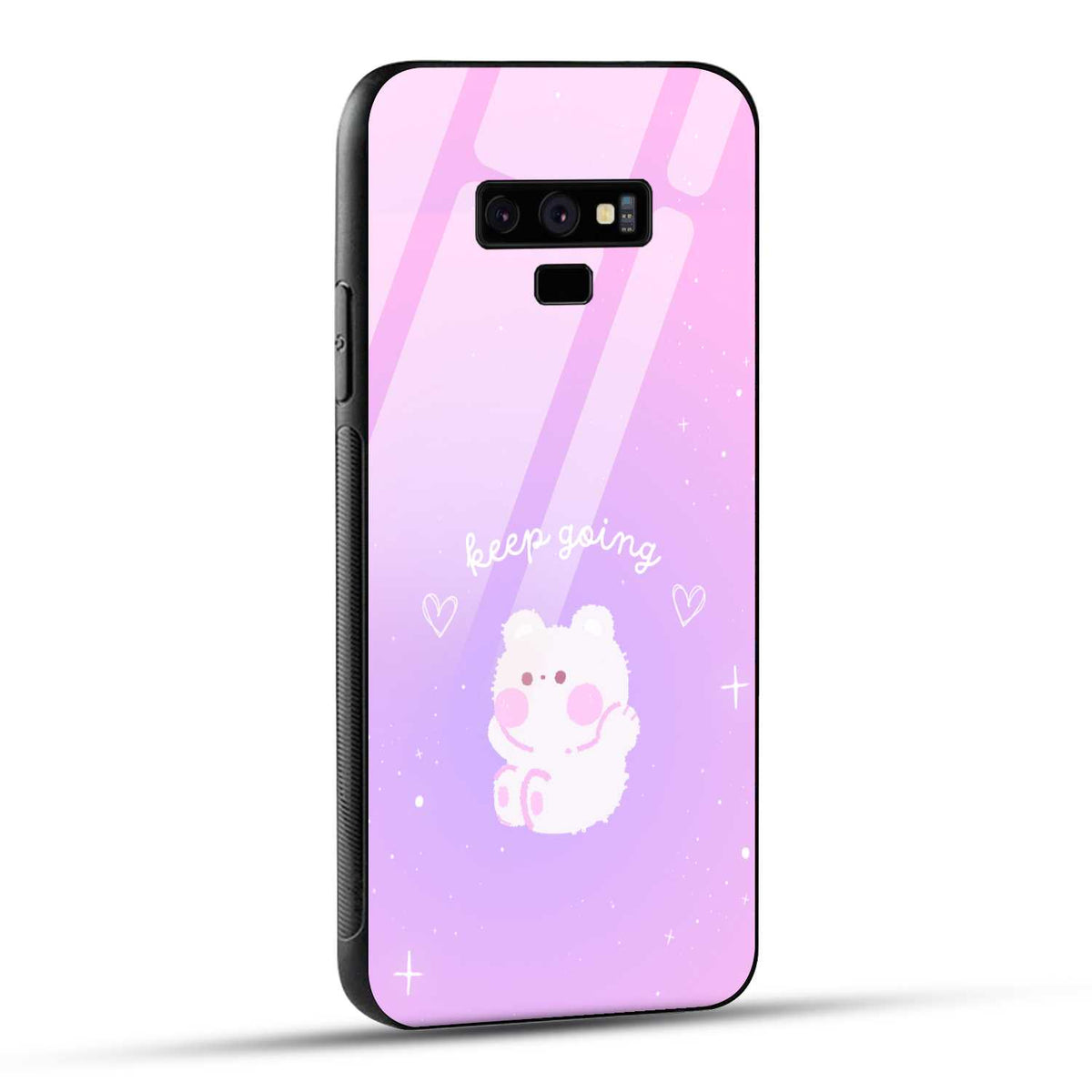 Samsung Galaxy Note 9 Back Cover Pink Purple Gradient Aesthetic Motivational Printed Glass Case