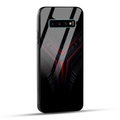 Samsung Galaxy S10 Plus Back Cover Abstract Robotic Printed Glass Case