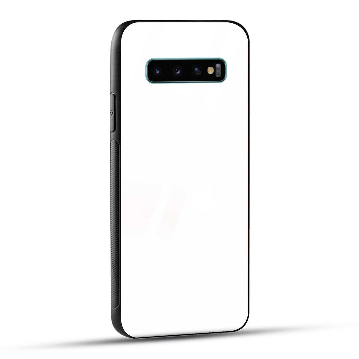 Samsung Galaxy S10 Plus Back Cover Plain White Printed Glass Case