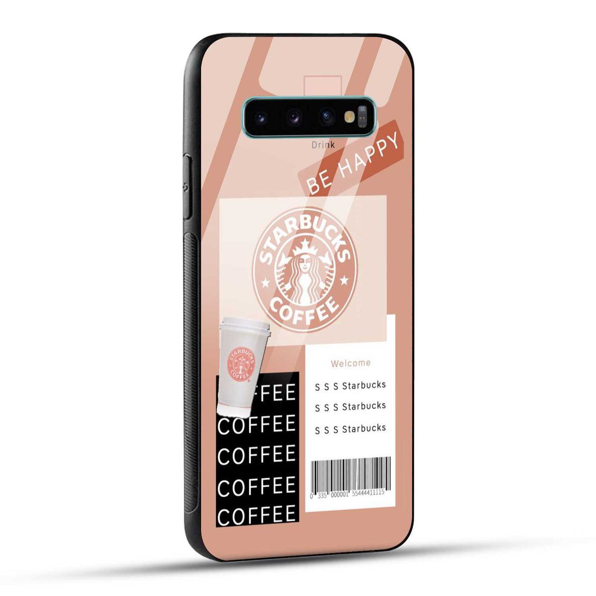 Samsung Galaxy S10 Plus Starbucks Coffee Printed Glass Case