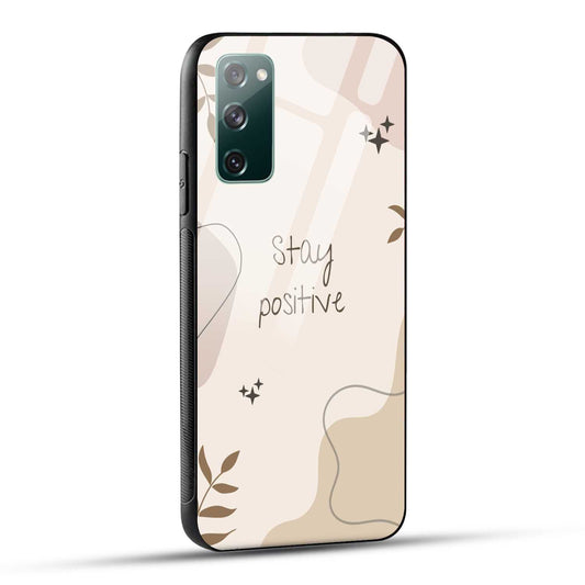 Samsung Galaxy S20 FE Back Cover Cream Beige Aesthetic Printed Glass Case