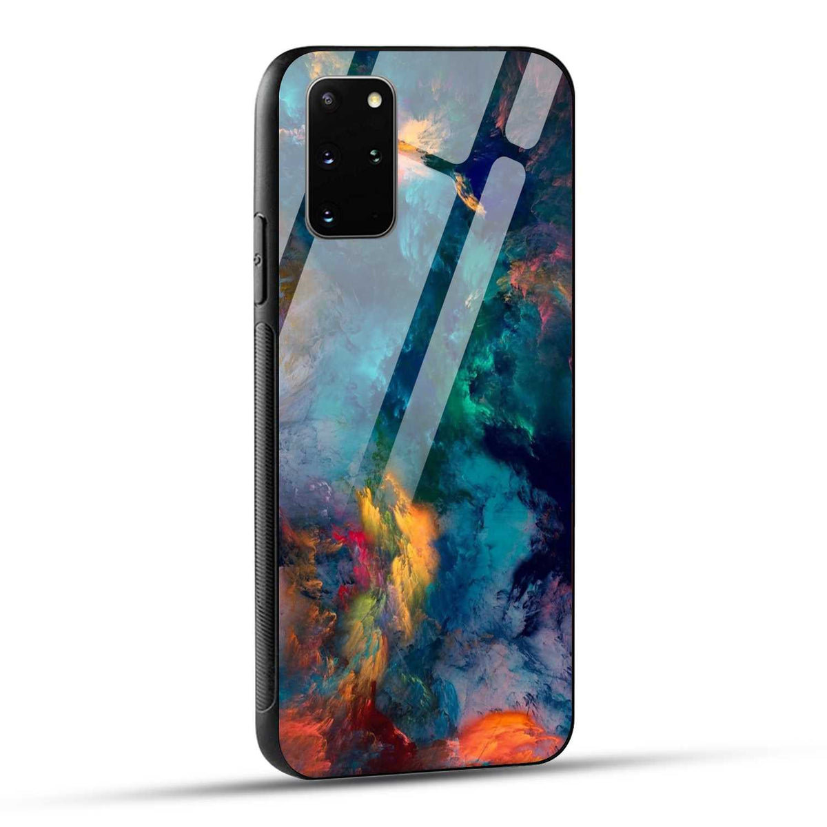 Samsung Galaxy S20 Plus Back Cover Abstract Color Printed Glass Case