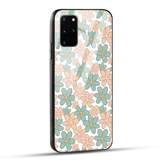 Samsung Galaxy S20 Plus Back Cover Aesthetic Flowers Printed Glass Case