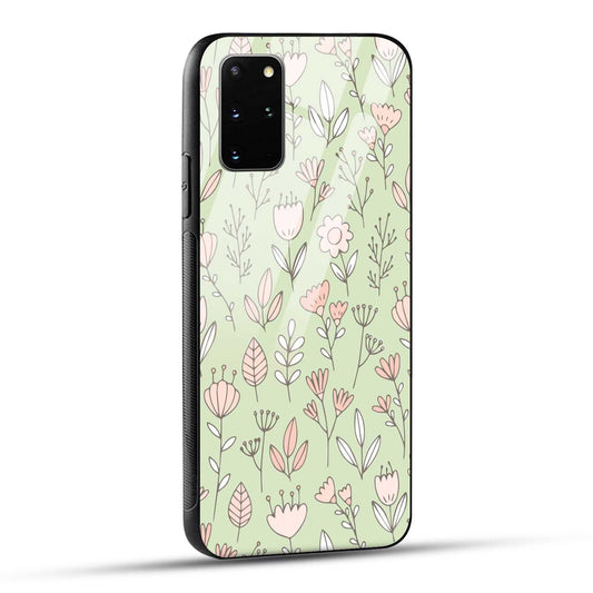 Samsung Galaxy S20 Plus Back Cover Flower Art Printed Glass Case