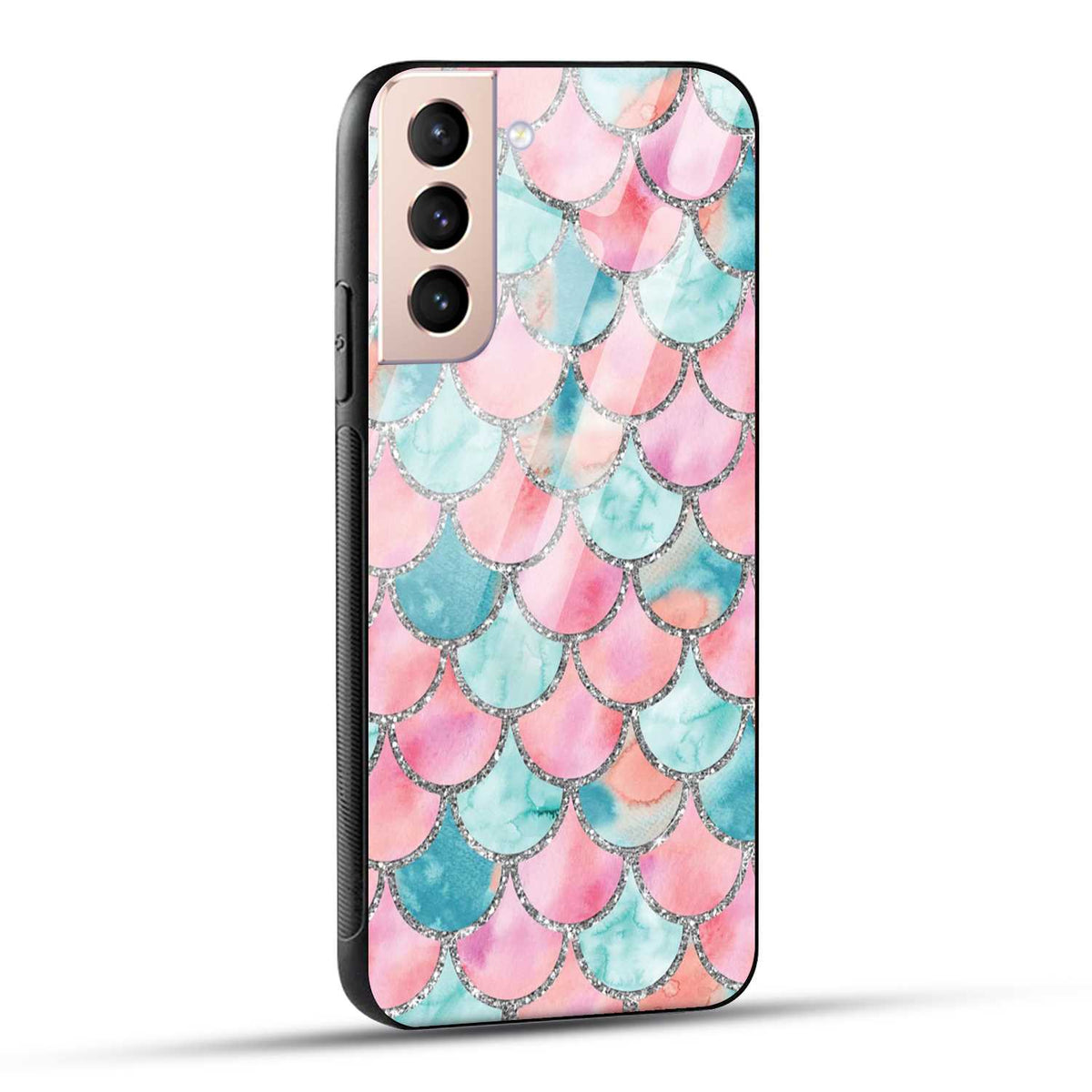 Samsung Galaxy S21 5G Back Cover Mirror Pattern Printed Glass Case