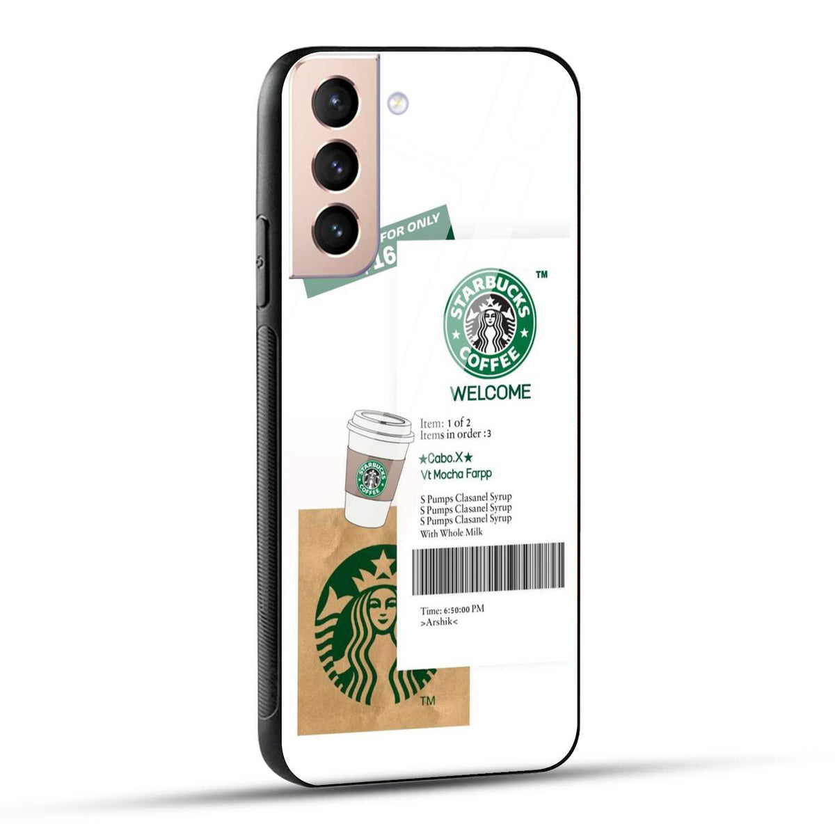 Samsung Galaxy S21 5G Starbucks Coffee Printed Glass Case