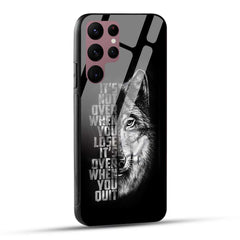 Samsung Galaxy S22 Ultra 5G Back Cover Motivational Positive Quote Printed Glass Case