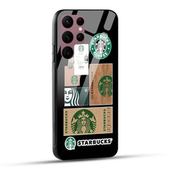 Samsung Galaxy S22 Ultra 5G Starbucks Coffee Printed Glass Case