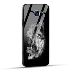 Samsung Galaxy S7 Edge Back Cover Motivational Positive Quote Printed Glass Case