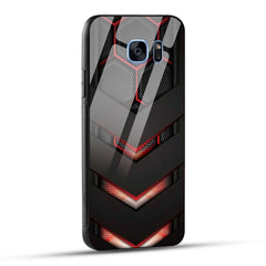 Samsung Galaxy S7 Edge Back Cover Robotic Abstract Printed Glass Case