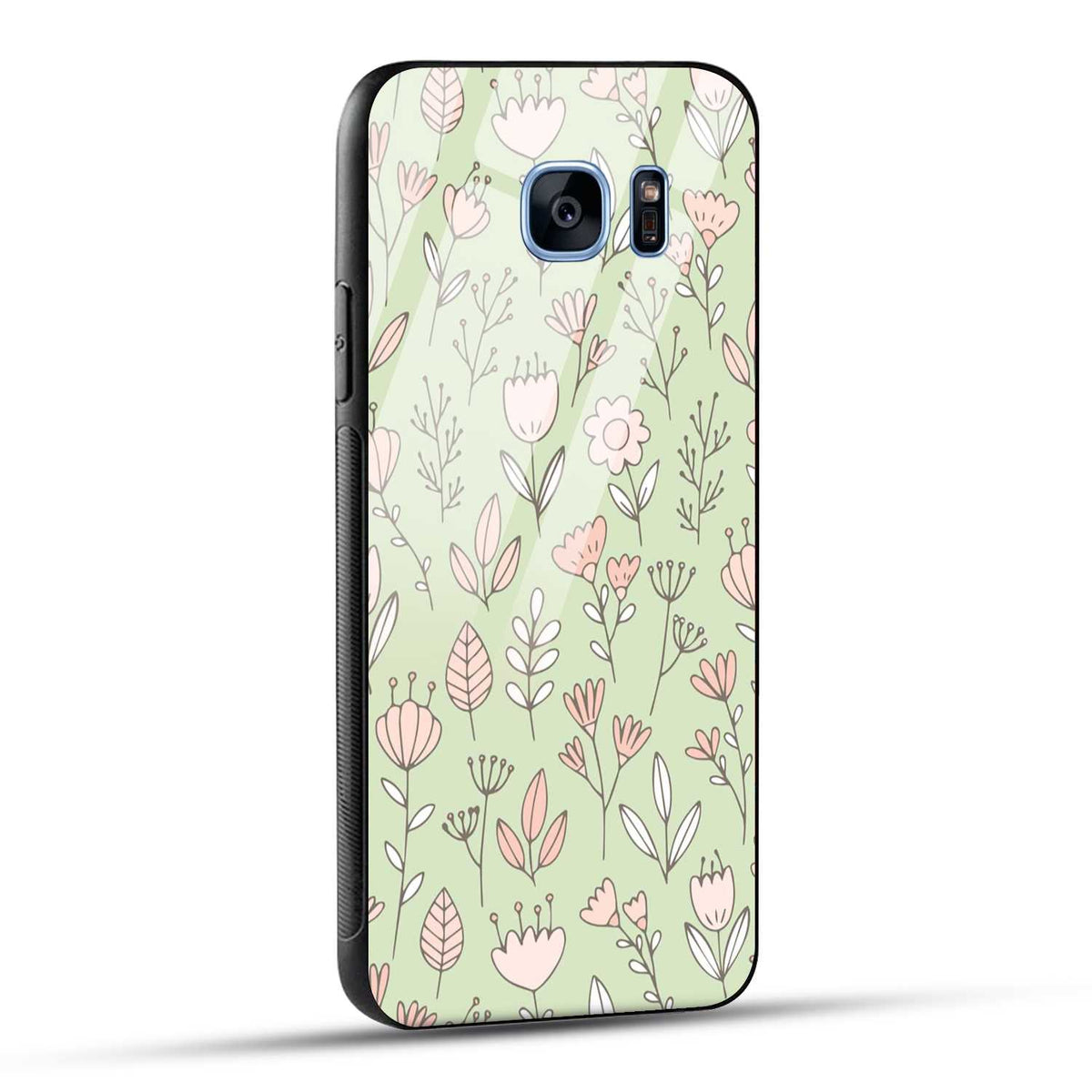 Samsung Galaxy S7 Edge Back Cover Flower Art Printed Glass Case