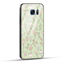 Samsung Galaxy S7 Edge Back Cover Flower Art Printed Glass Case