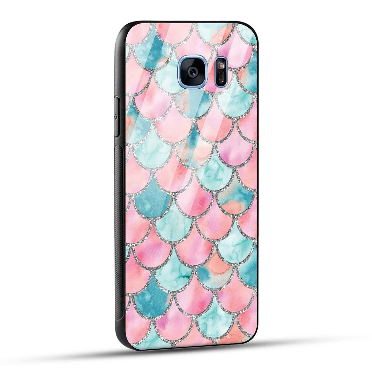 Samsung Galaxy S7 Edge Back Cover Mirror Pattern Printed Glass Case