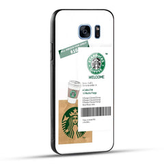 Samsung Galaxy S7 Edge Starbucks Coffee Printed Glass Case