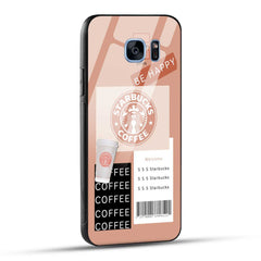 Samsung Galaxy S7 Edge Starbucks Coffee Printed Glass Case