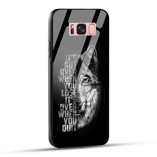 Samsung Galaxy S8 Plus Back Cover Motivational Positive Quote Printed Glass Case