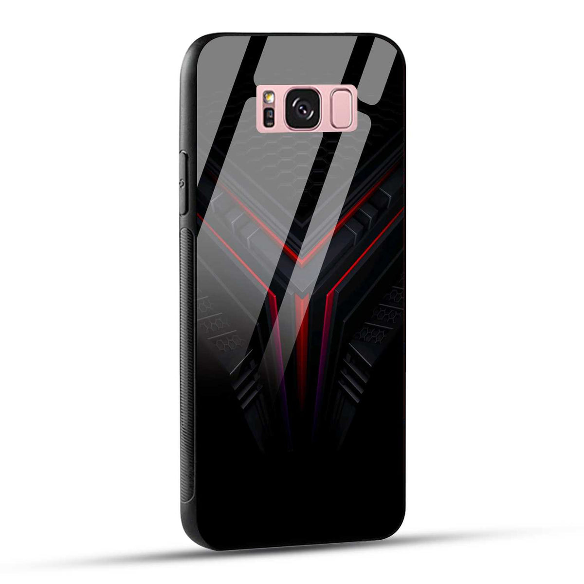 Samsung Galaxy S8 Plus Back Cover Abstract Robotic Printed Glass Case