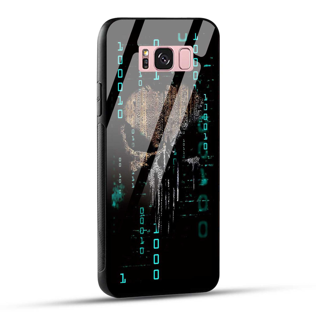 Samsung Galaxy S8 Plus Back Cover Hacker Printed Glass Case