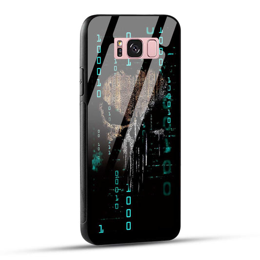 Samsung Galaxy S8 Plus Back Cover Hacker Printed Glass Case