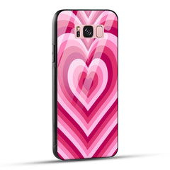 Samsung Galaxy S8 Plus Back Cover Love Hearts Printed Glass Case