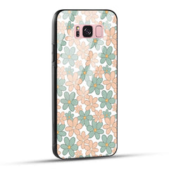 Samsung Galaxy S8 Plus Back Cover Aesthetic Flowers Printed Glass Case