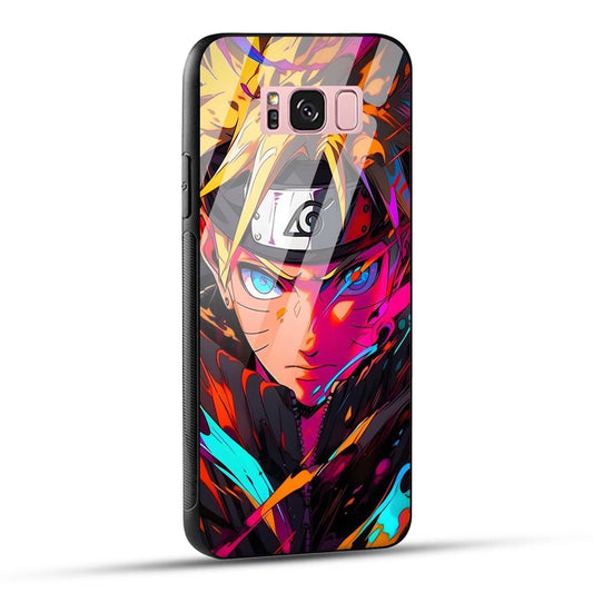 Samsung Galaxy S8 Plus Back Cover Colourful Cartoon anime Printed Glass Case