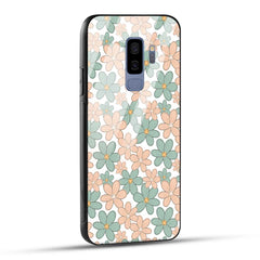 Samsung Galaxy S9 Plus Back Cover Aesthetic Flowers Printed Glass Case
