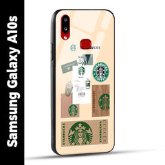 Samsung Galaxy A10s Back Cover Starbucks Coffee Printed Glass Case