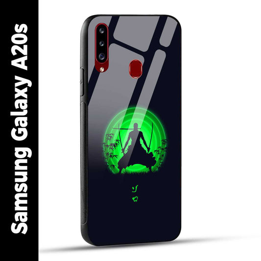 Samsung Galaxy A20s Back Cover Zoro Printed Glass Case