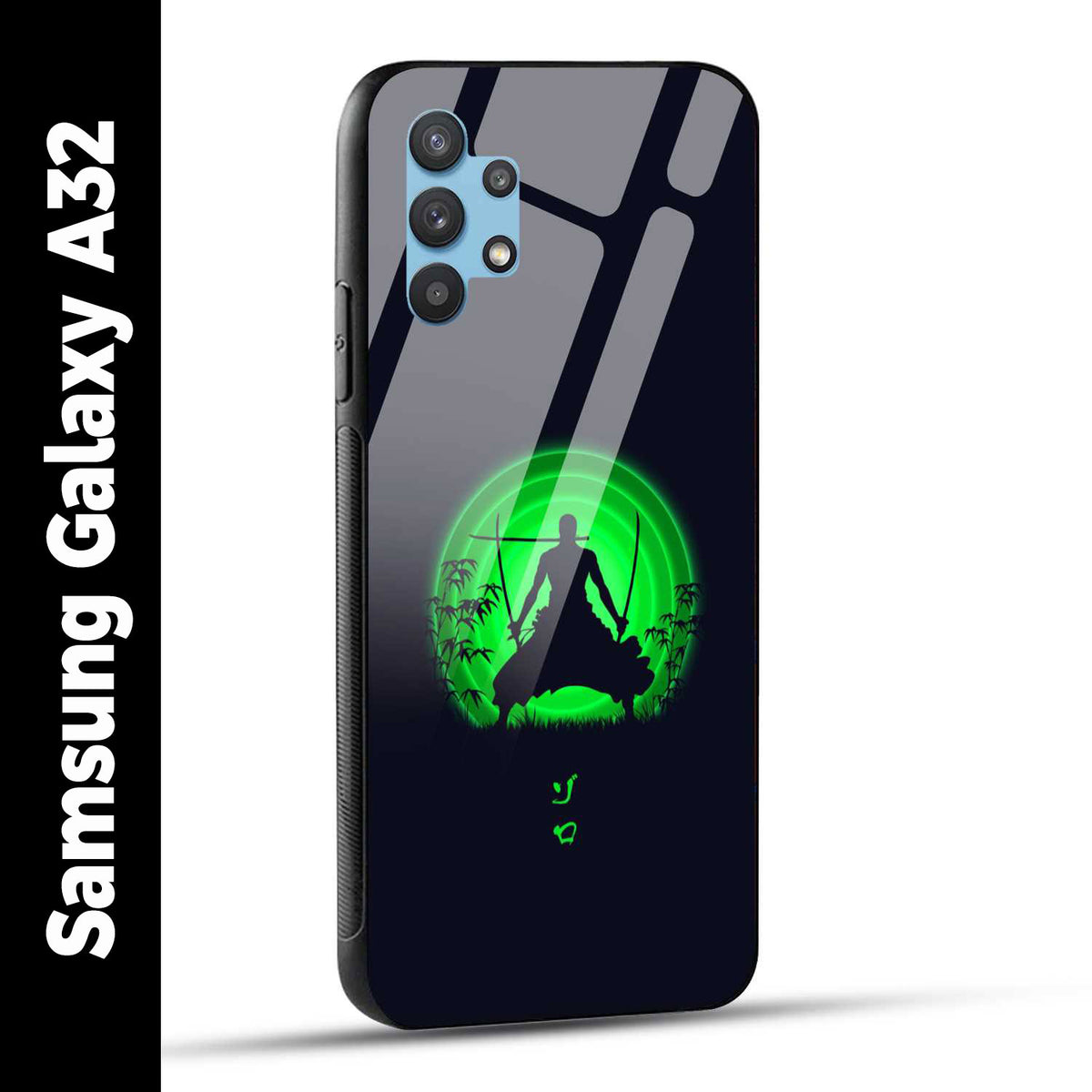 Samsung Galaxy A32 Back Cover Zoro Printed Glass Case