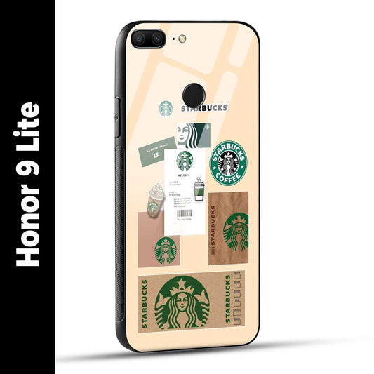 Honor 9 Lite Back Cover Starbucks Coffee Printed Glass Case
