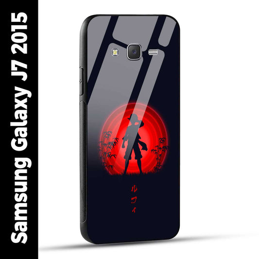 Samsung Galaxy J7 2015 Back Cover Luffy One Piece Printed Glass Case