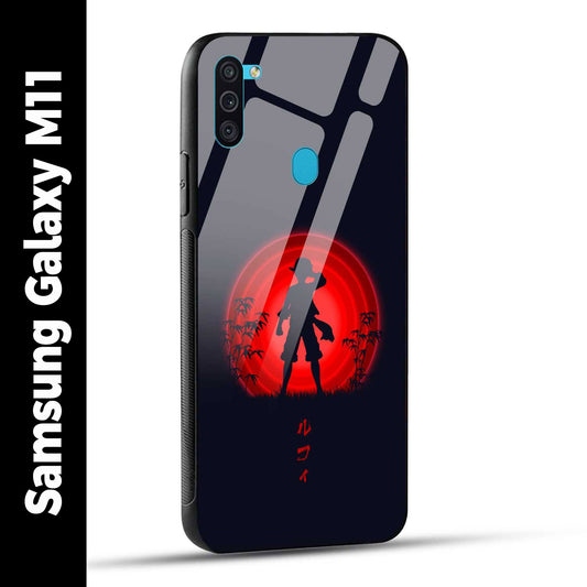Samsung Galaxy M11 Back Cover Luffy One Piece Printed Glass Case