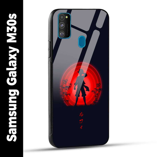 Samsung Galaxy M30s Back Cover Luffy One Piece Printed Glass Case