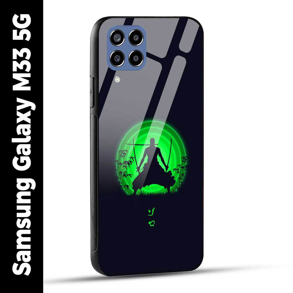 Samsung Galaxy M33 5G Back Cover Zoro Printed Glass Case