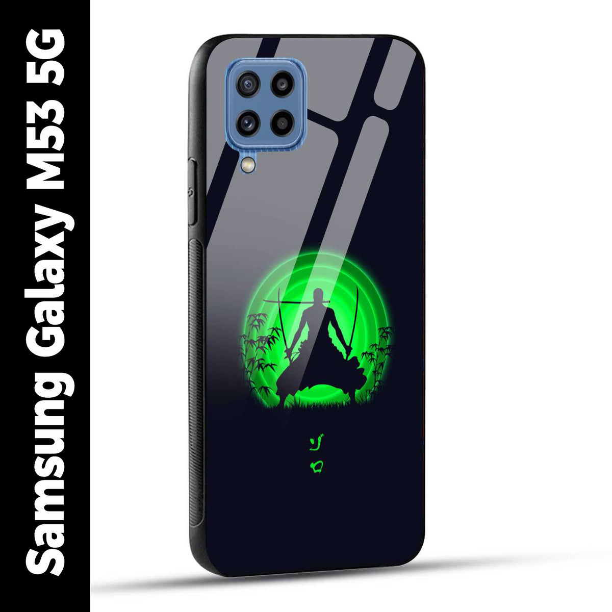 Samsung Galaxy M53 5G Back Cover Zoro Printed Glass Case