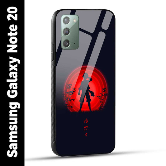 Samsung Galaxy Note 20 Back Cover Luffy One Piece Printed Glass Case