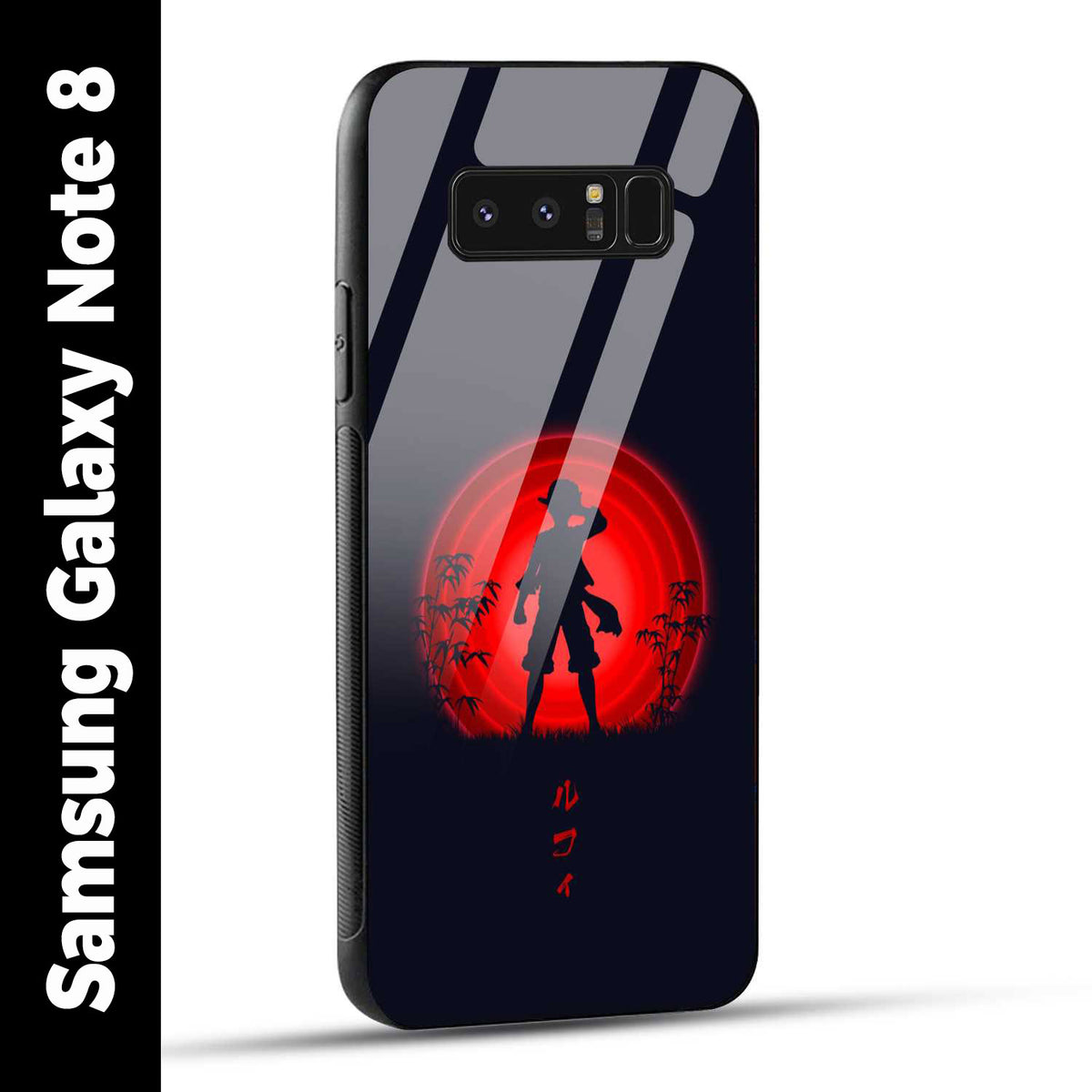Samsung Galaxy Note 8 Back Cover Luffy One Piece Printed Glass Case