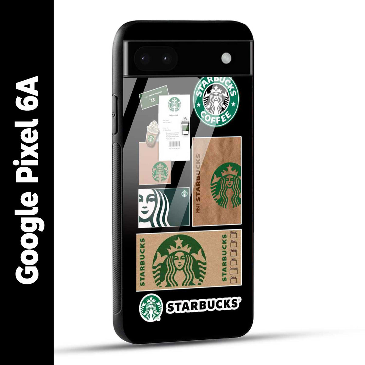 Google Pixel 6A Back Cover Starbucks Filter Coffee Printed Glass Case