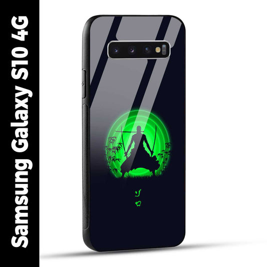 Samsung Galaxy S10 4G Back Cover Zoro Printed Glass Case