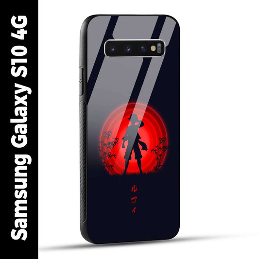 Samsung Galaxy S10 4G Back Cover Luffy One Piece Printed Glass Case