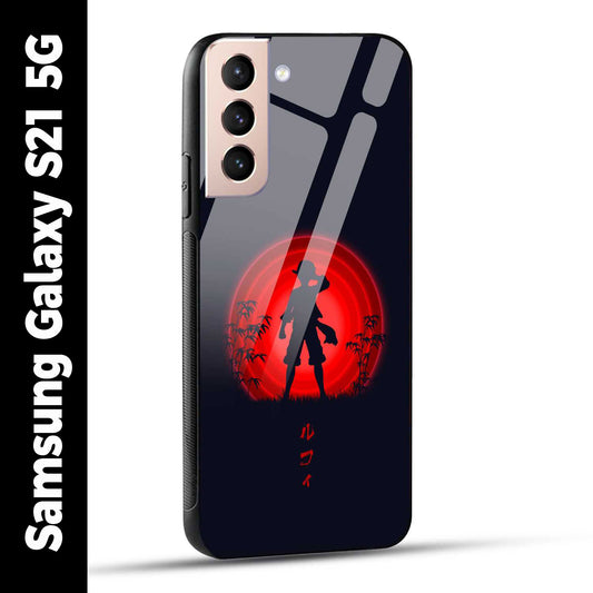 Samsung Galaxy S21 5G Back Cover Luffy One Piece Printed Glass Case