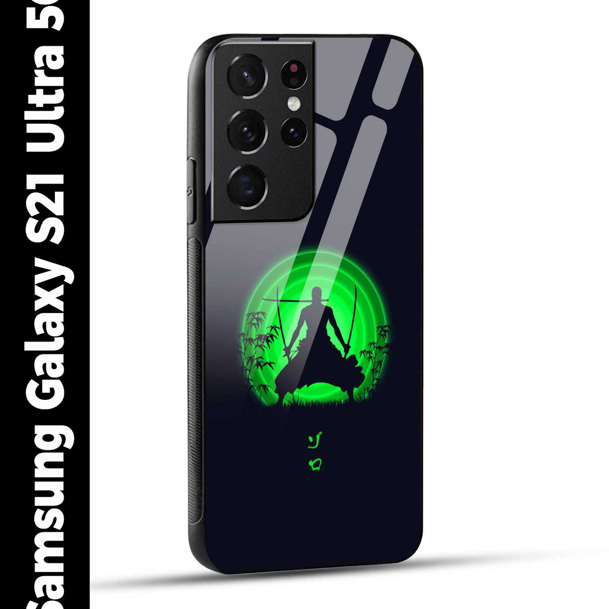 Samsung Galaxy S21 Ultra 5G Back Cover Zoro Printed Glass Case