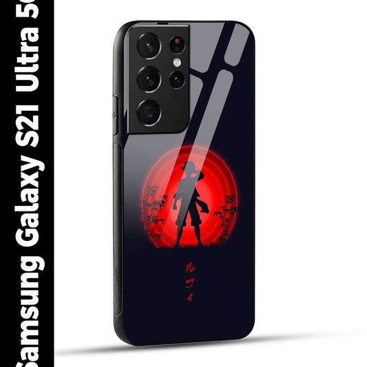 Samsung Galaxy S21 Ultra 5G Back Cover Luffy One Piece Printed Glass Case